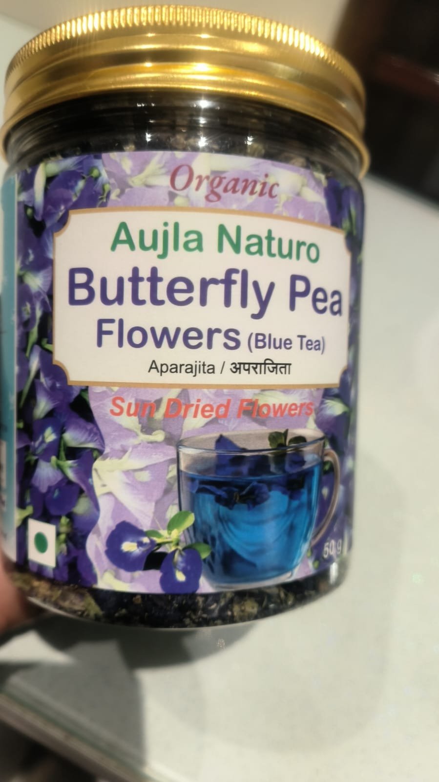 Aujla Naturo Butterfly Pea Flowers (Blue Tea) – 100% Organic Aparajita - Image 4