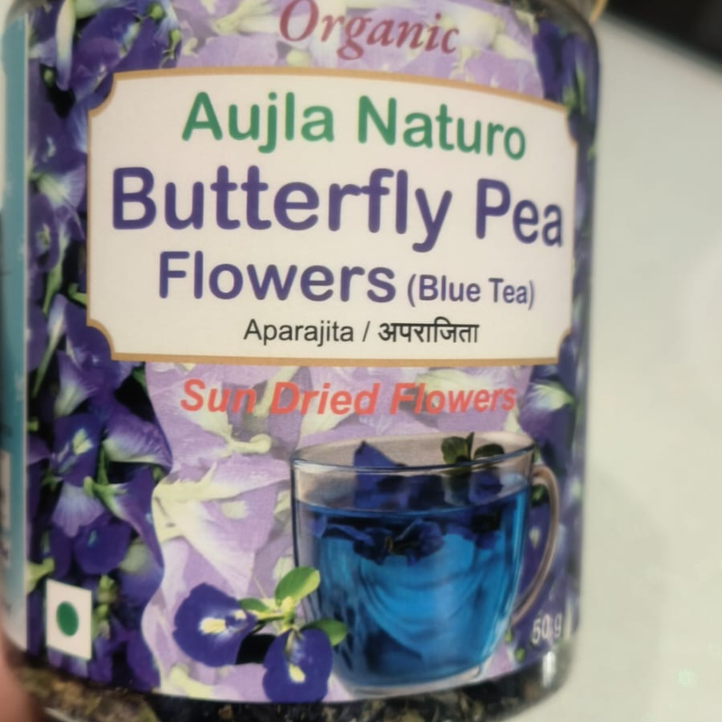 Aujla Naturo Butterfly Pea Flowers (Blue Tea) – 100% Organic Aparajita